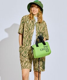 PW CIRCULUS 【MEN】ストライプカモフラ メッシュポケットショーツ ゴルフ