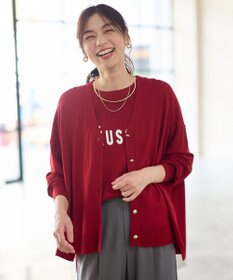 ANY ゆるＶネックカーディガン