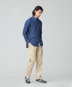 J.PRESS MEN パッチフラップ デニムシャツ /B.D.