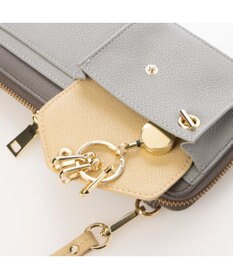 UNBILLION カシュカシュ cachecache / リールキー付きウォレットショルダーバッグ