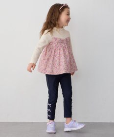 ANY KIDS ドッキング花柄カットソー