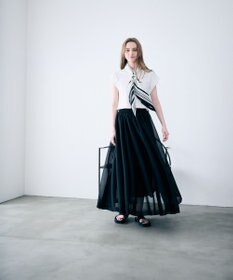 uncrave バルキーシアーニット フレアスカート