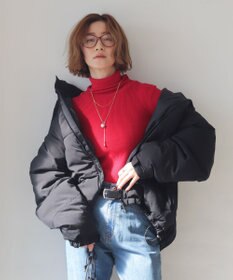 WEGO 【2025年秋冬新作】リブタートルニット