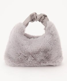 自由区 【2WAY】フェイクファーハーフムーン バッグ