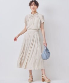 組曲 S 【前後着用可】ギャザーライトデシン ブラウス