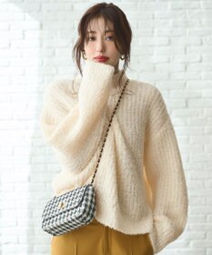 ANY SIS 【洗える】ブークレースパンコール ニット