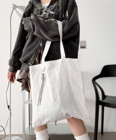 WEGO チャーム付きA4トートバッグ