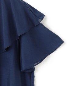 UNFILO ライトシアー ラッフルブラウス