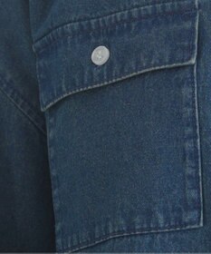 WEGO 【ANGIE VINTAGE】オーバーサイズデニム半袖シャツ