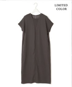 ICB 【接触冷感・UVケア・速乾・洗える】FluidBackSatin レイヤードデザインワンピース