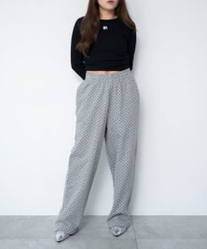 WEGO 【ウエストゴム/XSSMサイズ展開】スウェットワイドパンツ