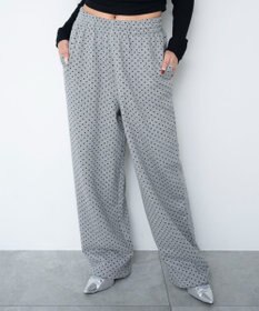 WEGO 【ウエストゴム/XSSMサイズ展開】スウェットワイドパンツ