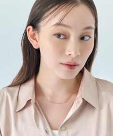 Phoebe 【金属アレルギー対応】ステーションビジューチョーカー/サージカルステンレス/38cm～43cm