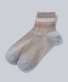 WHITE MAILS 【UNISEX】PAPER STRIPE SHORT ソックス