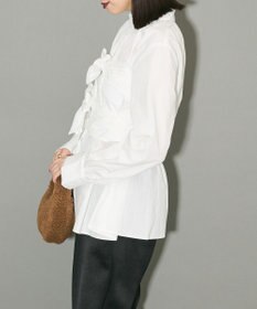 Green Parks リボンデザインハイネックブラウス