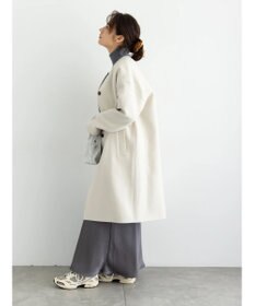 Te chichi ウールメルトンノーカラーロングコート《2025winter catalog item》