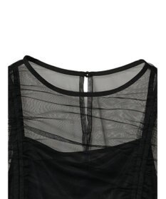 Green Parks ・ＥＬＥＮＣＡＲＥ　ＤＵＥ　チュールギャザーブラウス