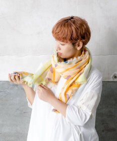 POLS コットン・キュプラ FUSAスカーフ