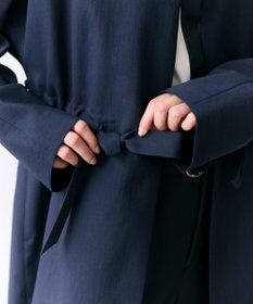 BEIGE， PORDIC / ドロスト付きロングスプリングコート