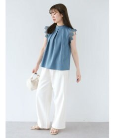 Green Parks ・ＥＬＥＮＣＡＲＥ　ＤＵＥ　リネンライクレースブラウス