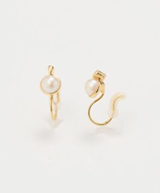 Phoebe 【痛くないシリーズ】パワーストーンライトフィットイヤリング　パール