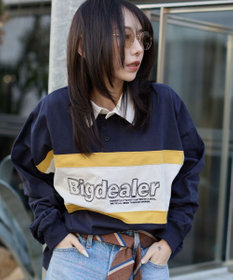 WEGO 【ユニセックス着用ITEM】ステッチロゴラガーシャツ