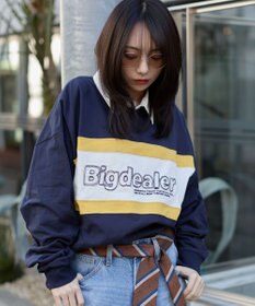 WEGO 【ユニセックス着用ITEM】ステッチロゴラガーシャツ