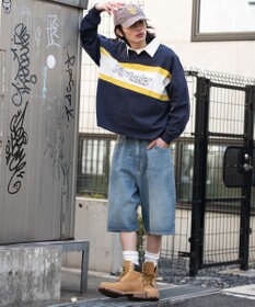 WEGO 【ユニセックス着用ITEM】ステッチロゴラガーシャツ