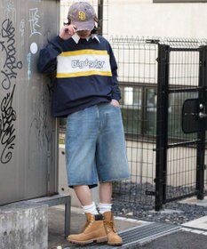 WEGO 【ユニセックス着用ITEM】ステッチロゴラガーシャツ