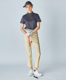 FILA GOLF／marie claire 【Marie claire sports】ロゴ柄モックネックシャツ