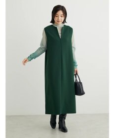 Green Parks キーネックダンボールジャンスカ