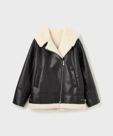 GRACE CONTINENTAL フェイクムートンフライトジャケット