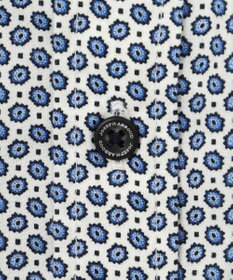 JOSEPH ABBOUD 【キングサイズ・エコ素材】 ヘキサゴンジオメトリックパターン シャツ