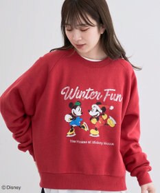Green Parks ミッキー＆フレンズ／半起毛裏毛プルオーバー