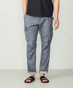 JOSEPH ABBOUD MOUNTAIN 【SPACE／UNISEX】リヨセルリネンシャンブレー パンツ