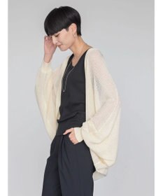 AMERICAN HOLIC ニュアンスメッシュニットカーディガン