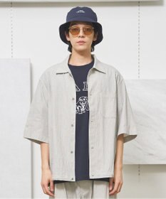 J.PRESS YORK STREET 【UNISEX】コットンリネンハーフスリーブシャツ ブルゾン
