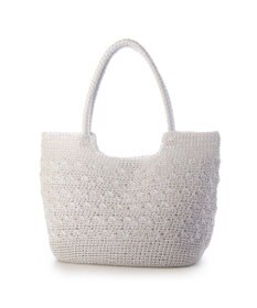 UNBILLION カシュカシュ cachecache / メタリックコード柄編みトートバッグ