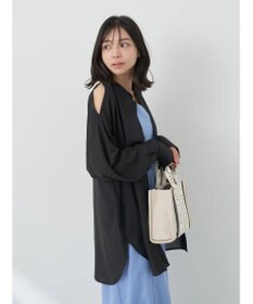 earth music&ecology ショルダースリットシャツ