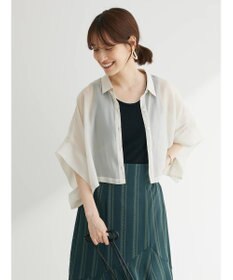 Green Parks ・ＥＬＥＮＣＡＲＥ　ＤＵＥ　ラメシフォンショートシャツ