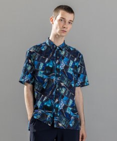 JOSEPH HOMME 【新柄】テクノボイルストレッチ レギュラーカラー半袖シャツ