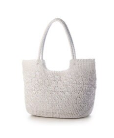 UNBILLION カシュカシュ cachecache / メタリックコード柄編みトートバッグ