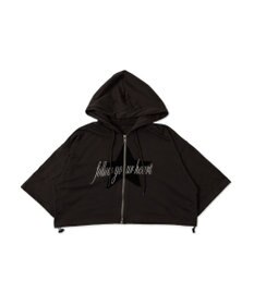 WEGO スターロゴ半袖ジップパーカー