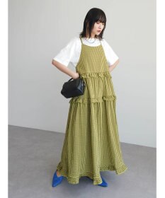 Green Parks ・Ｐｅｔｉｔ　Ｆｌｅｕｒ　カラーギンガムキャミワンピ