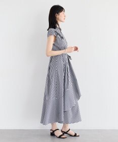 YECCA VECCA フラワーレースカシュクールワンピース