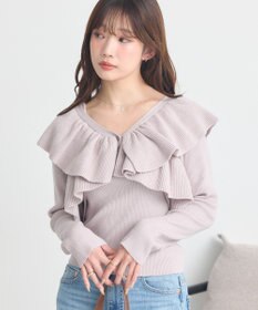 earth music&ecology 【SET ITEM】ラッフルニットボレロアンサンブル