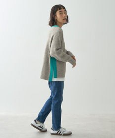 AMERICAN HOLIC 配色ニットポコポコプルオーバー