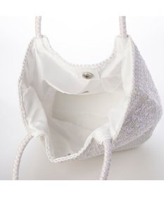 UNBILLION カシュカシュ cachecache / メタリックコード柄編みトートバッグ