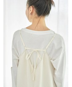 earth music&ecology なみなみ柄キャミワンピース