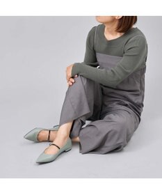 MODE ET JACOMO <carino>【レイン対応】配色ベルトメリージェーン